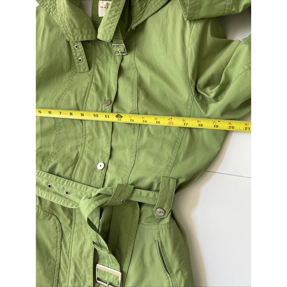 Vintage Gallery Women’s Green Belted Hooded Jacket - Small - Picture 13 of 14